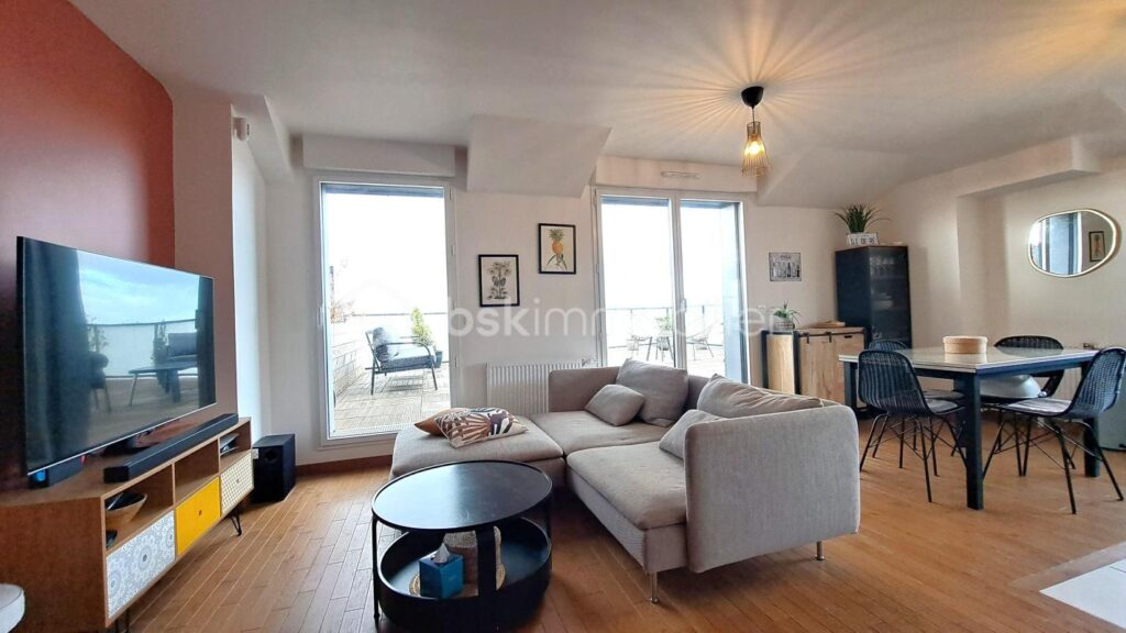 Appartement d’exception 78 m² -3 chambres- terrasse 44m²- CORMEILLES EN PARISIS (95240) – 4 pièces – 3 chambres – 78 m²