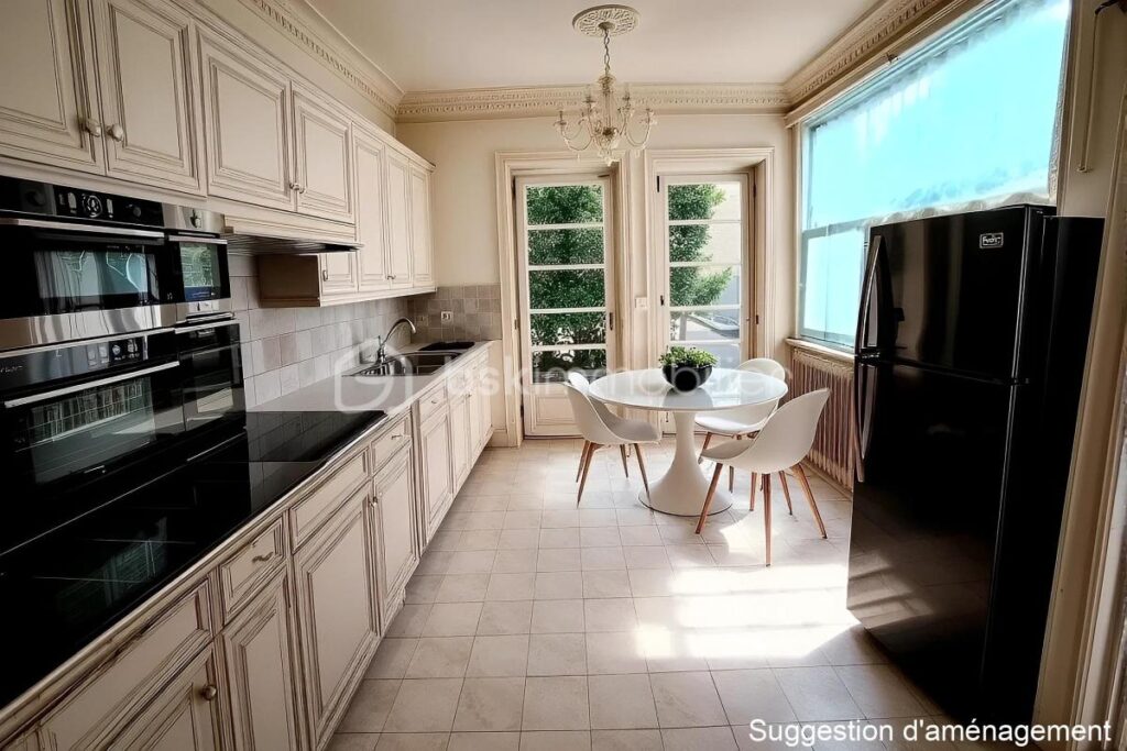 SECTEUR TOP MAISON SEMI INDIVIDUELLE LUMINEUSE, EN RETRAIT DE RUE – BEAU JARDIN GRAND GARAGE DEPENDANCES – 4 pièces – 3 chambres – 107 m²