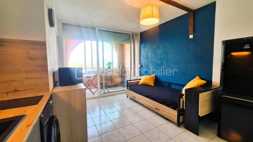 *** Appartement de 29m² T2 avec VUE +++ sur mer à Port-Leucate *** – 2 pièces – 1 chambre – 23 m²
