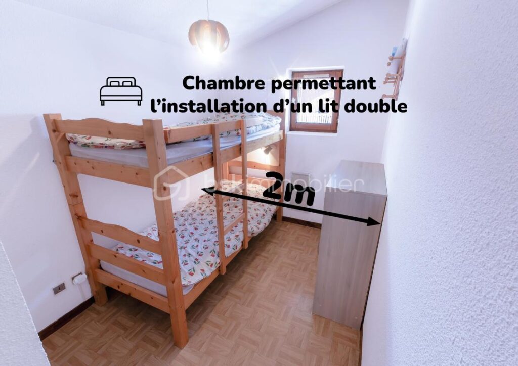 74120 PRAZ-SUR-ARLY – APPARTEMENT 1 CHAMBRE + MEZZANINE – VUE MONTAGNE – PROCHE CENTRE VILLAGE ET PISTES DE SKI – 2 pièces – 2 chambres – 23 m²