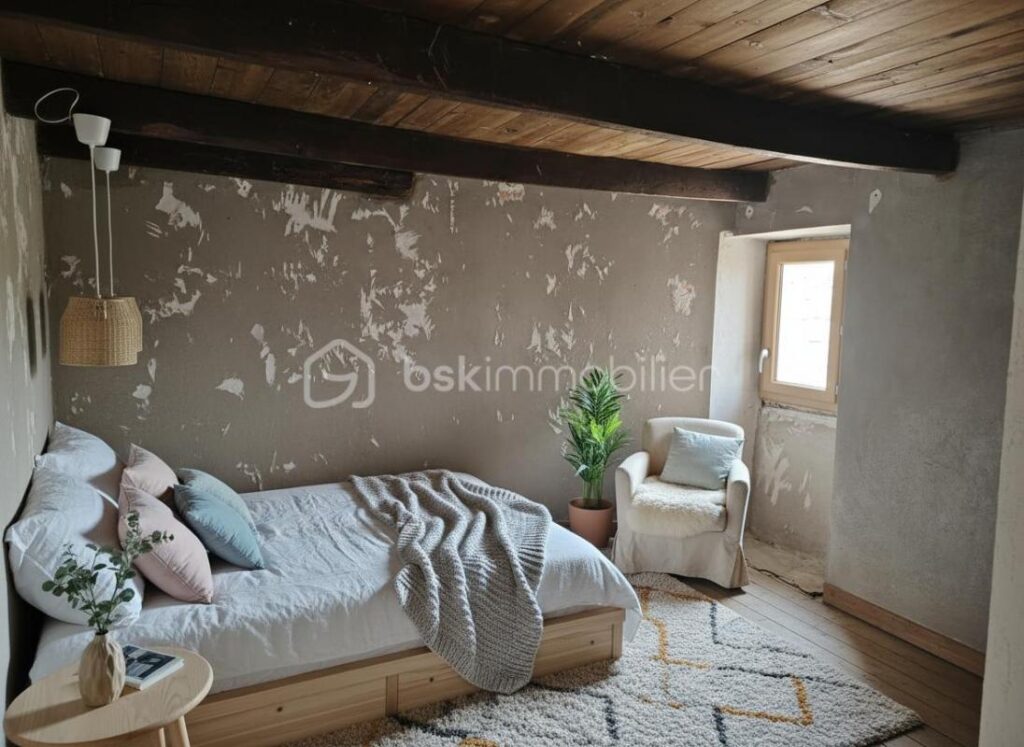 maison de village – 3 pièces – 1 chambre – 60 m²