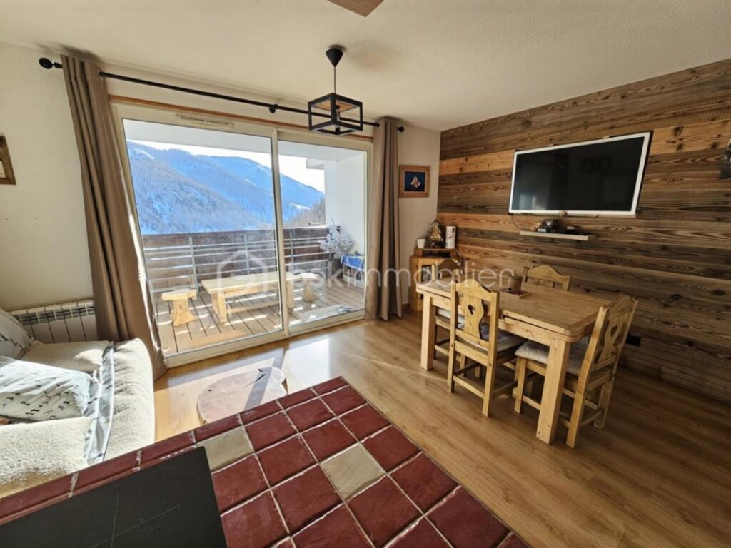 LA FOUX D’ALLOS – Appartement T2 + coin montagne avec terrasse et vue exceptionnelle – 2 pièces – 1 chambre – 35 m²