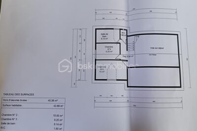 Villa F4/5 de 118m² secteur la Bretagne – 5 pièces – 3 chambres – 118 m²