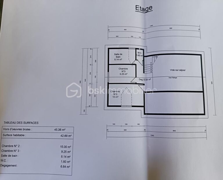 Villa F4/5 de 118m² secteur la Bretagne – 5 pièces – 3 chambres – 118 m²