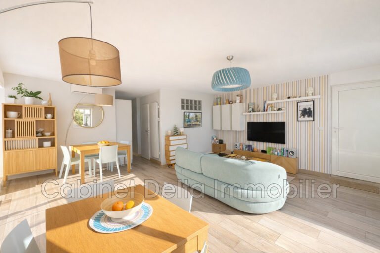 Un havre de paix face à la mer – 2 pièces – 1 chambre – 49.00 m²