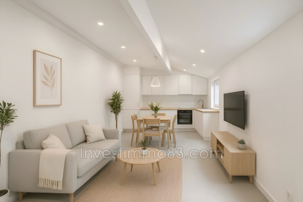 BARJOLS (83670) En plein coeur du centre historique, dans un p – 3 pièces – 1 chambre – 47.00 m²