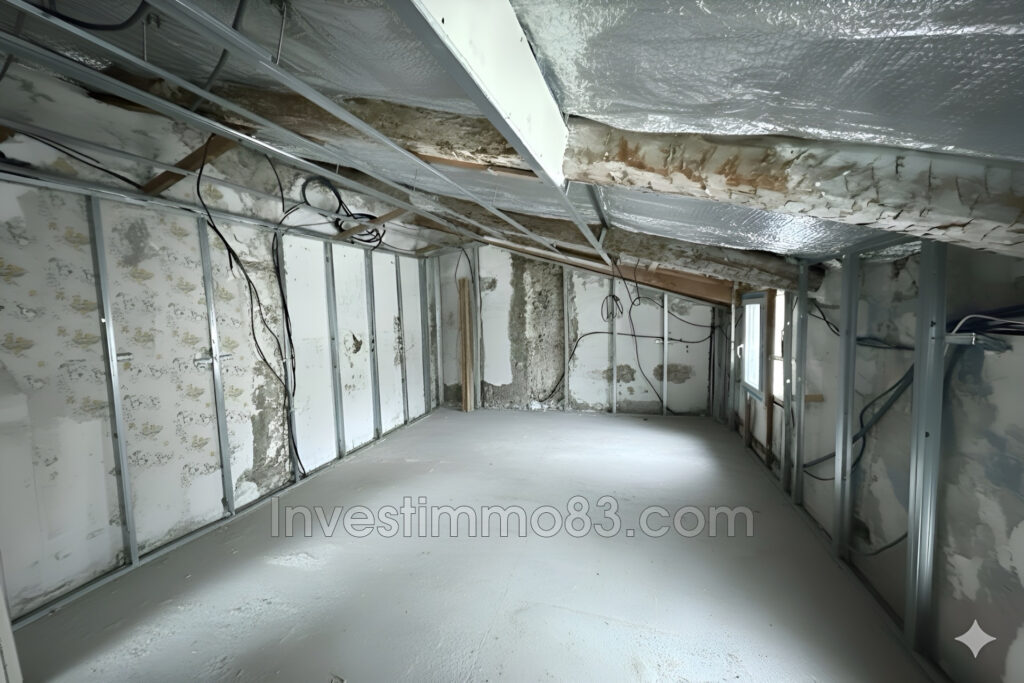 BARJOLS (83670) En plein coeur du centre historique, dans un p – 3 pièces – 1 chambre – 47.00 m²