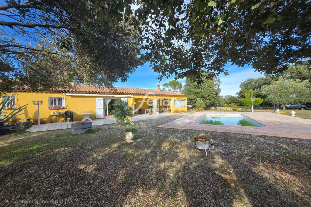 A vendre à Ampus villa + T2 sur un terrain de 2000m² avec pisc – 4 pièces – 3 chambres – 130.00 m²