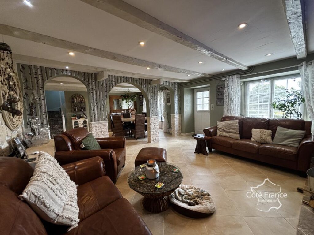 Magnifique propriété avec maison d&rsquo;habitation, gîtes et pisc – 11 pièces – 7 chambres – 265 m²