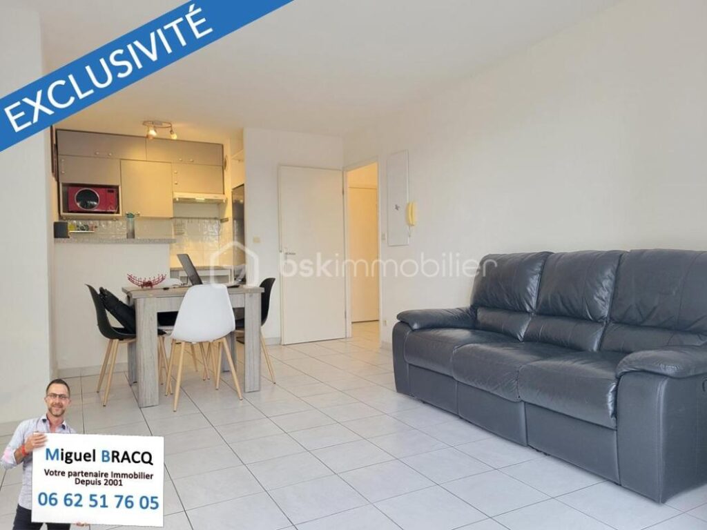 Appartement T2 de 45 m² + 1 terrasse + 1 parking sécurisé, quartier ancienne route de Bédarieux sur Béziers 34500 – 2 pièces – 1 chambre – 44 m²