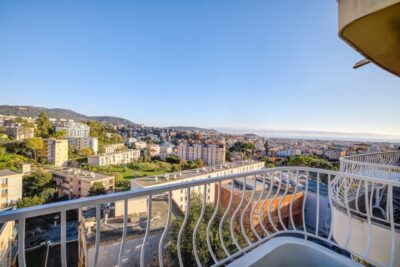 À VENDRE – GAIRAUT-2 pièces rénové avec balcon et vue mer – 2 pièces – 1 chambre – 54 m²