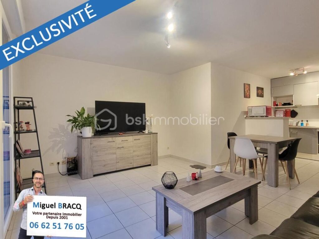 Appartement T2 de 45 m² + 1 terrasse + 1 parking sécurisé, quartier ancienne route de Bédarieux sur Béziers 34500 – 2 pièces – 1 chambre – 44 m²