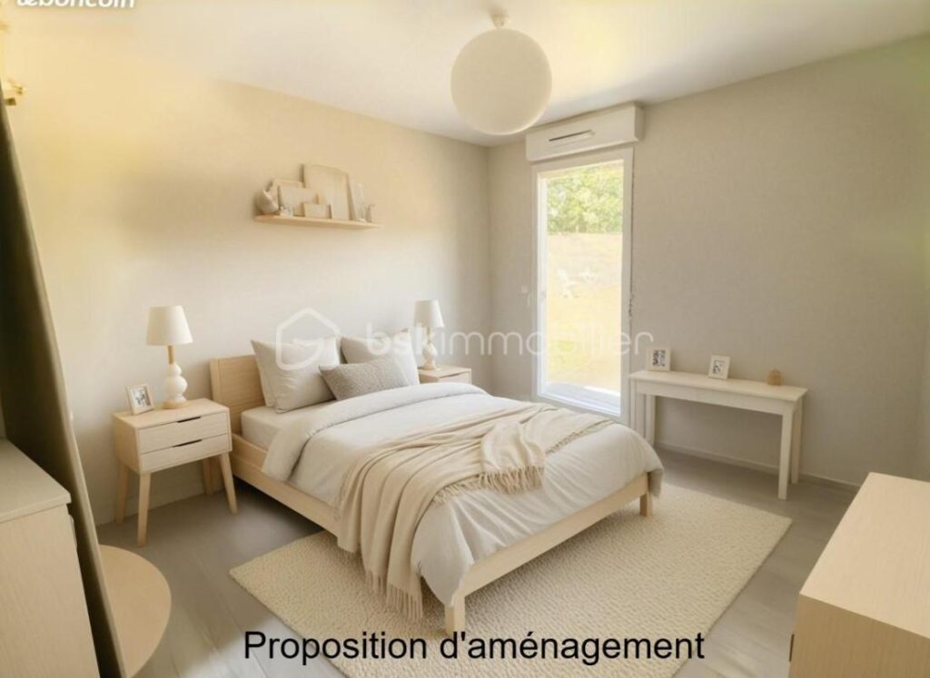 Appartement en rez de jardin sur la commune de Dammartin en Goele – 3 pièces – 2 chambres – 58 m²