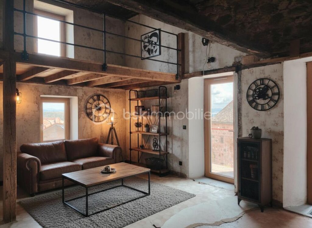 maison de village – 3 pièces – 1 chambre – 60 m²