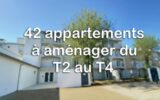 Appartement 2 pièces à restaurer entièrement de 62 m² avec balcons – Résidence avec ascenseur et parkings avec portail électrique sécurisé – Idéal résidence principale, résidence secondaire ou investisssement locatif – 2 pièces – NR chambres – 61 m²
