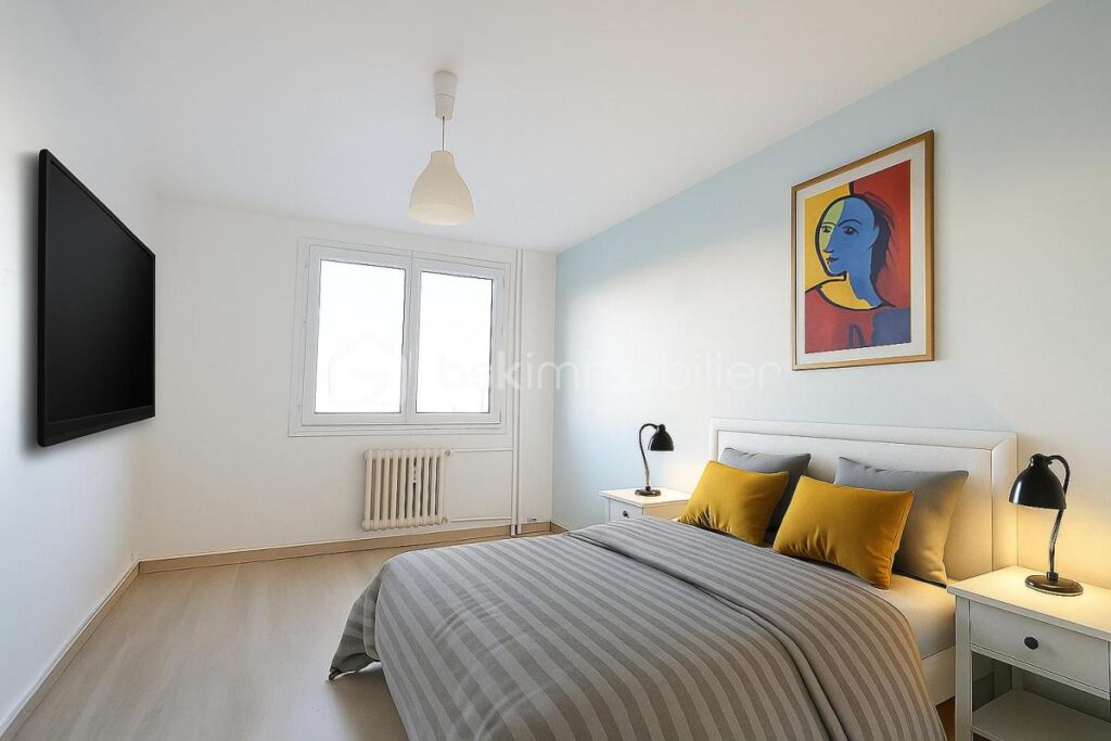 Appartement lumineux 1er étage au calme et sans vis à vis – 3 pièces – 2 chambres – 55 m²