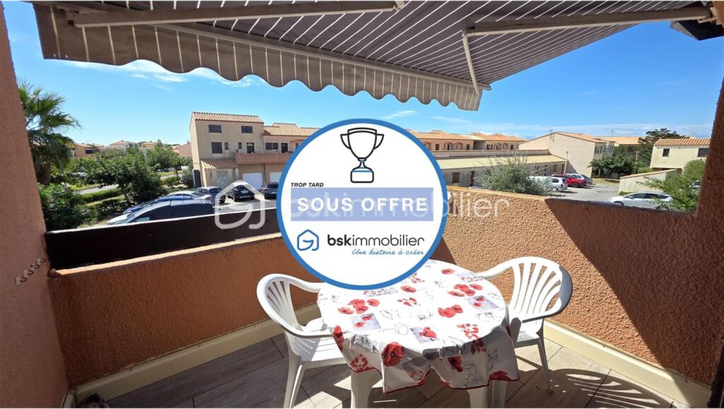 EXCLUSIVITÉ – 2 pièces naturiste vue dégagée à Leucate (11) – 2 pièces – 1 chambre – 25 m²