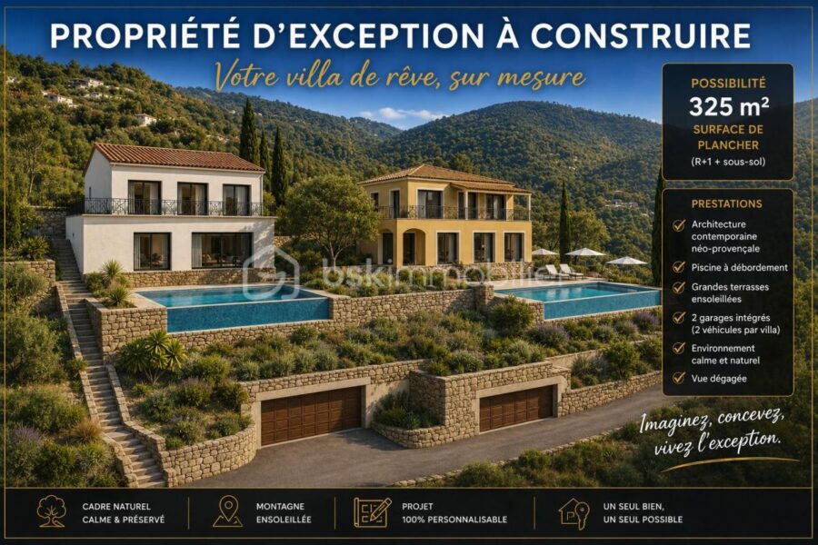 Terrain à vendre à Pierrefeu — Vue montagne — photo 2