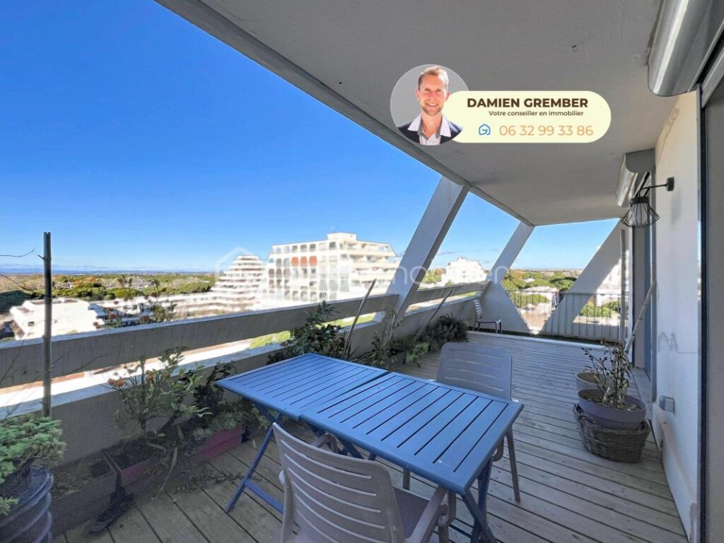🏖️ T4 lumineux traversant avec terrasse 35m² et vue panoramique – La Grande-Motte – 4 pièces – 3 chambres – 57 m²