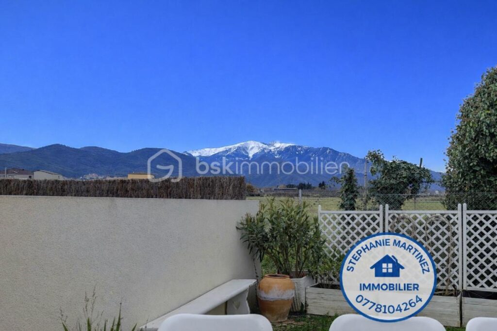 Maison contemporaine plain-pied à Vinça avec vue imprenable sur le Canigou – 4 pièces – 3 chambres – 89 m²