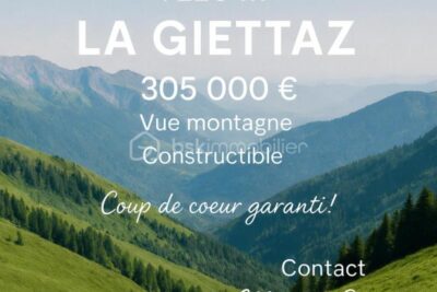 Beau terrain en montagne à La Giettaz, au cœur des Aravis – NR pièces – NR chambres – 1220 m²