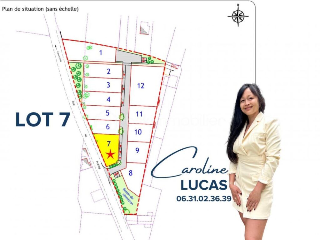 Terrain à bâtir de 586m2 – NR pièces – NR chambres – 586 m²