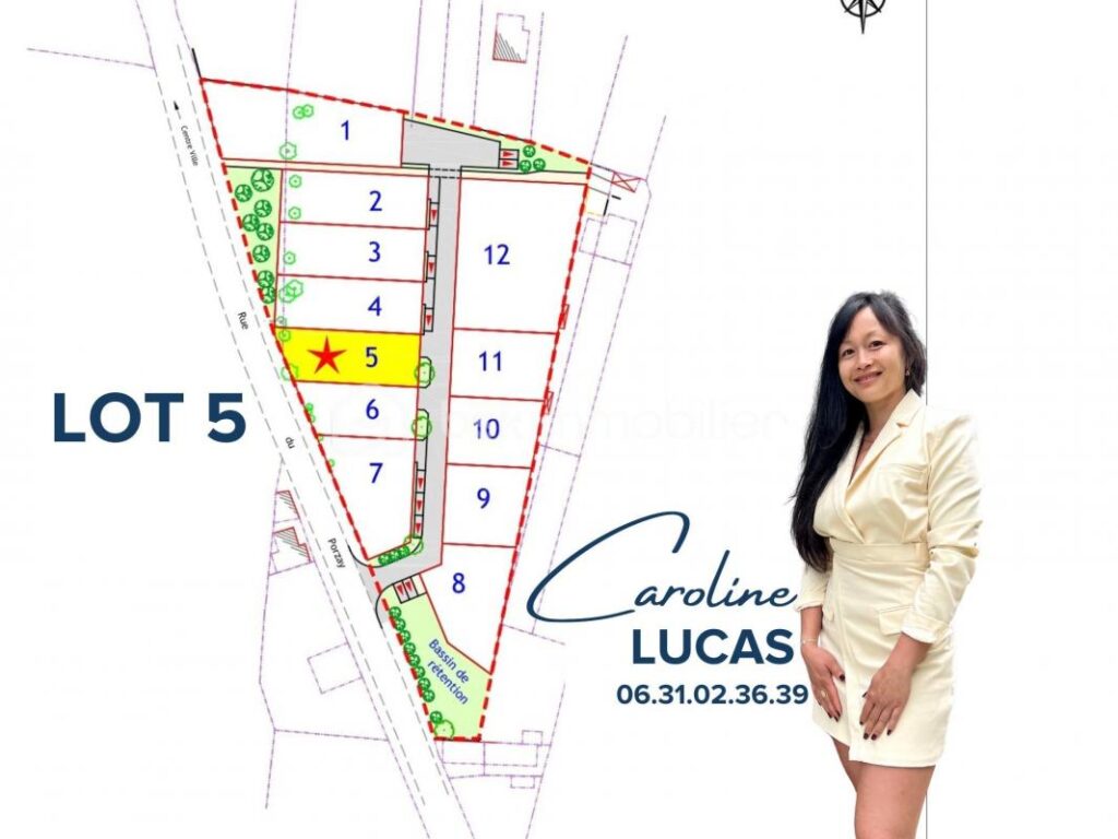 Terrain à bâtir de 510m2 – NR pièces – NR chambres – 510 m²