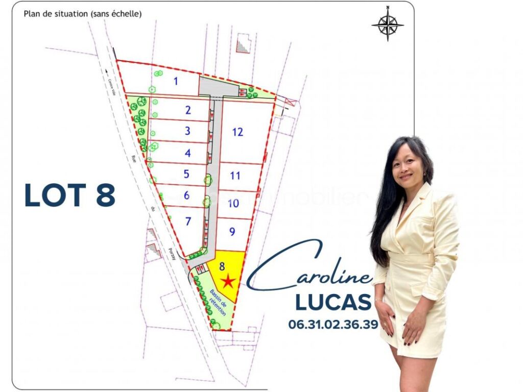 Terrain à bâtir de 554m2 – NR pièces – NR chambres – 554 m²