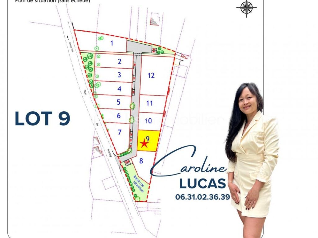 Terrain à bâtir de 448m2 – NR pièces – NR chambres – 448 m²