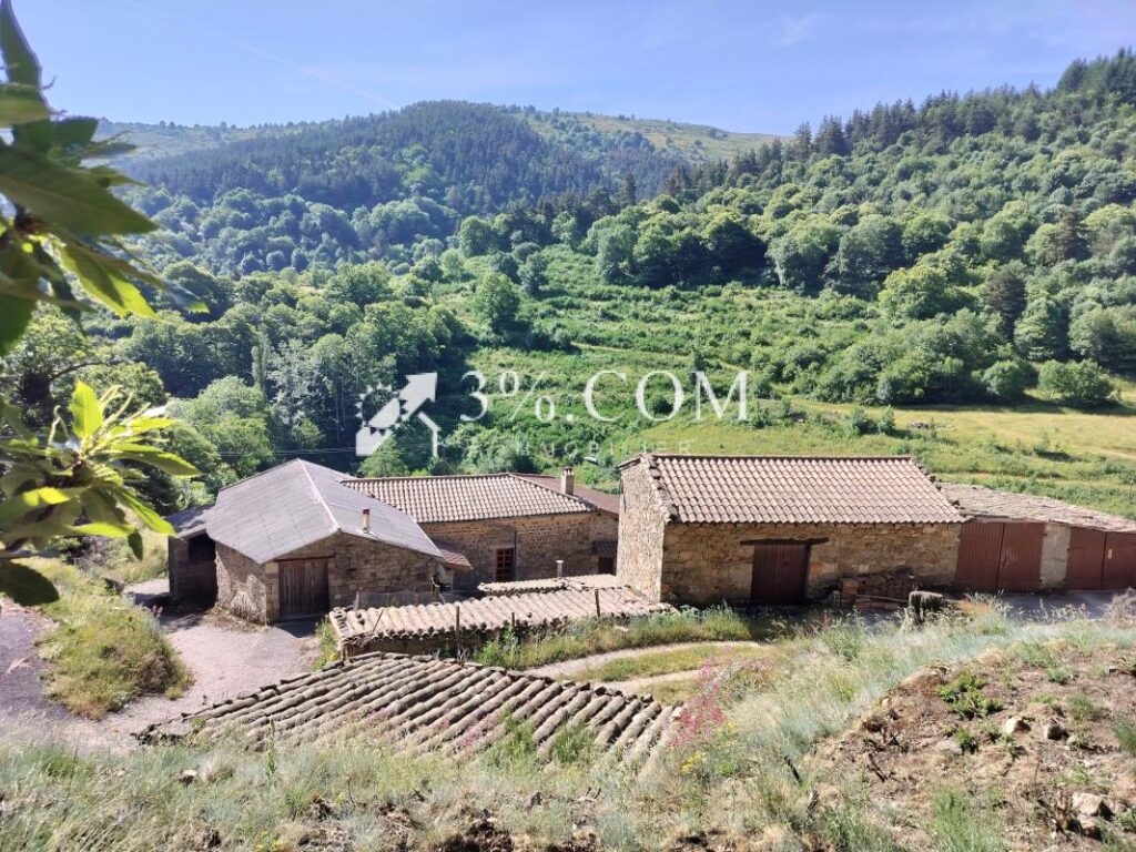 Propriété en pierre de 195m2 habitables et toutes ses dépend – 8 pièces – 5 chambres – 195 m²