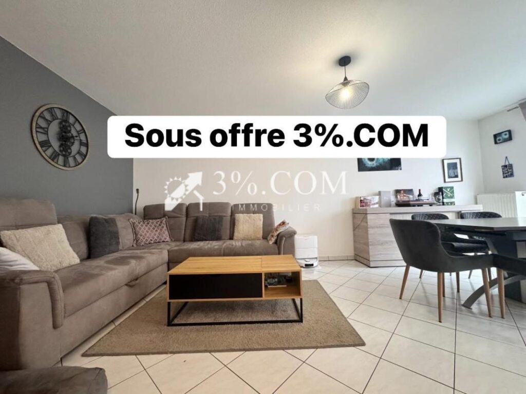 3%COM Beau F3 avec 2 balcons et double garage – 3 pièces – 2 chambres – 68 m²