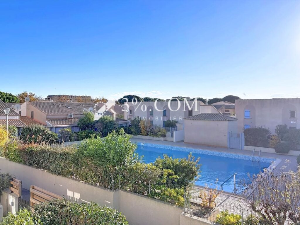 Charmant Duplex meublé 3 pièces de 37.6 m2 avec piscine & pl – 3 pièces – 2 chambres – 37 m²