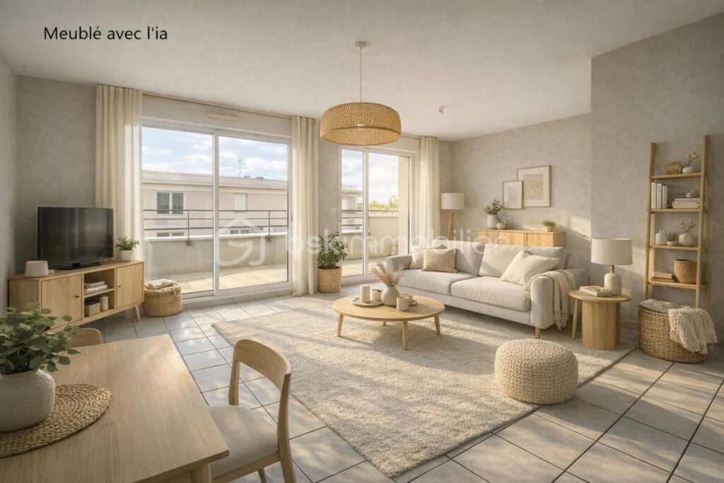 T3 lumineux – Dernier étage – Centre-ville d’Angers à pied – 3 pièces – 2 chambres – 75 m²