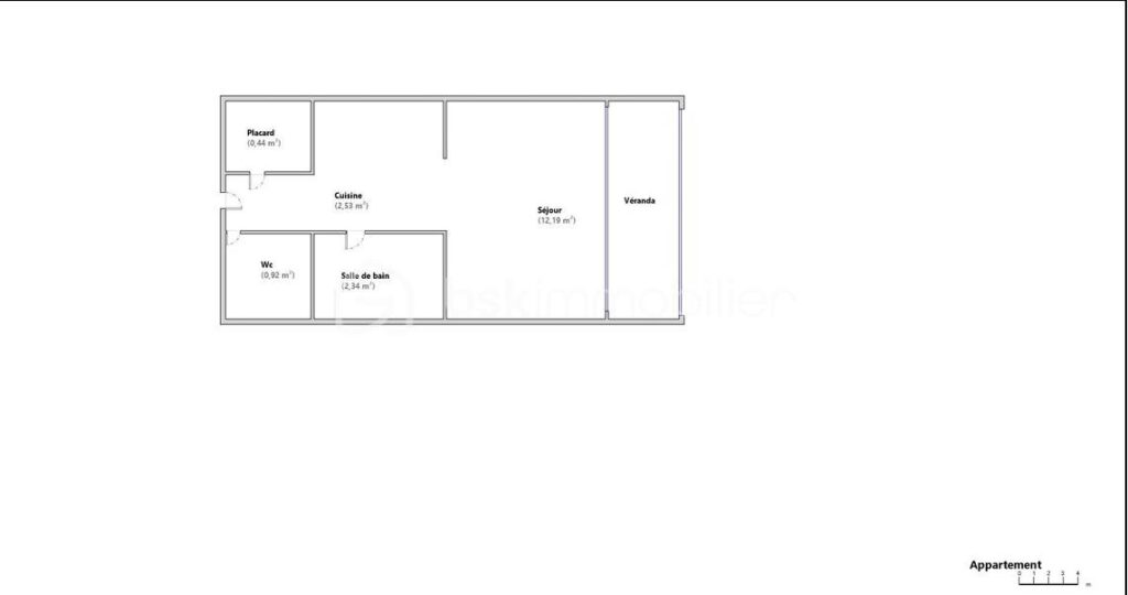 STUDIO – 1 pièce – 1 chambre – 18 m²