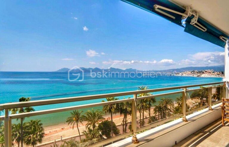 CANNES CROISETTE – APPARTEMENT 3 PIECES 89M² – VUE MER PANORAMIQUE – ÉTAGE ÉLEVÉ – 3 pièces – 2 chambres – 89 m²