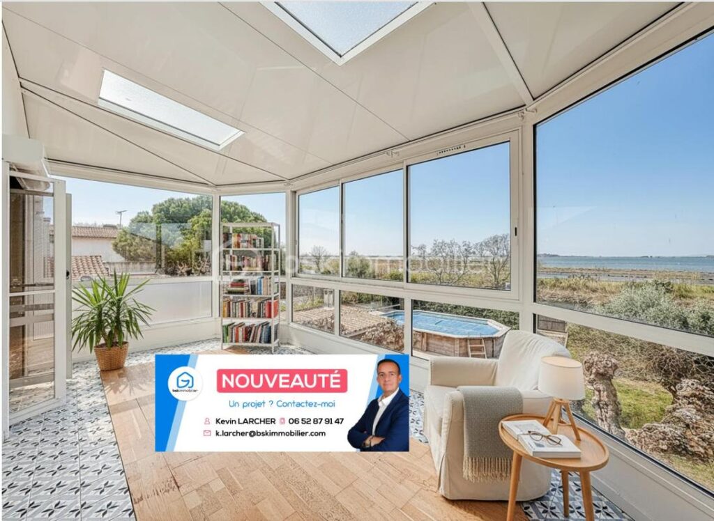 *** Villa T5 de 140m2 sur un terrain de 550m2 avec piscine et vue étangs à PALAVAS *** – 5 pièces – 4 chambres – 140 m²