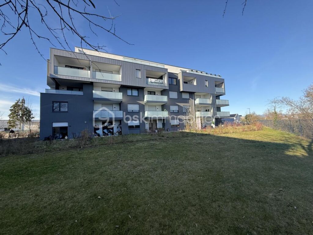 FRONTALIER SUISSE ? F2 RÉCENT AVEC TERRASSE & GARAGE – HUNINGUE – 2 pièces – 1 chambre – 44 m²