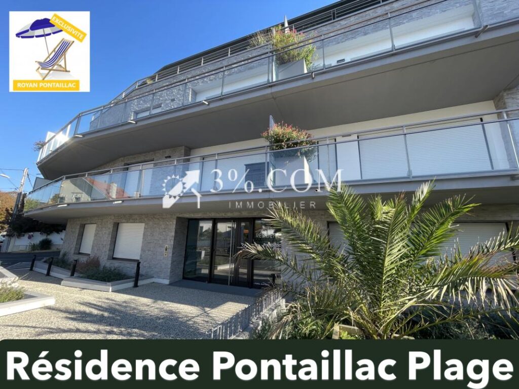 A VENDRE ROYAN PONTAILLAC – APPARTEMENT de 76 m2 – DERNIER E – 3 pièces – 1 chambre – 76 m²