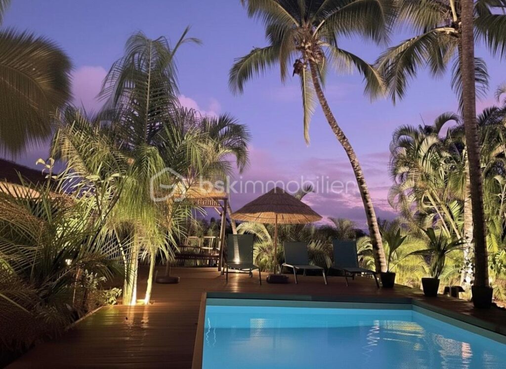 Splendide gîte avec piscine et spas Saint François – 6 pièces – 5 chambres – 170 m²