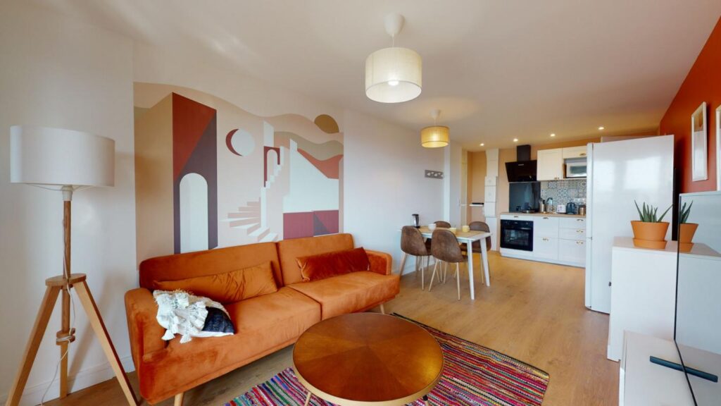 Colocation meublée équipée 3 chambres – 4 pièces – 3 chambres – 61 m²