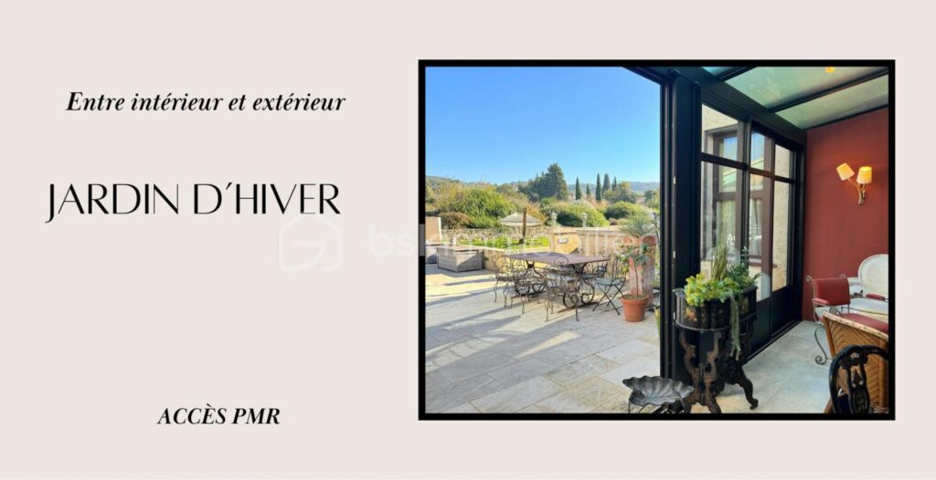 Demeure d’exception au cœur du Lubéron, vue panoramique et jardin d’hiver – 9 pièces – 5 chambres – 400 m²