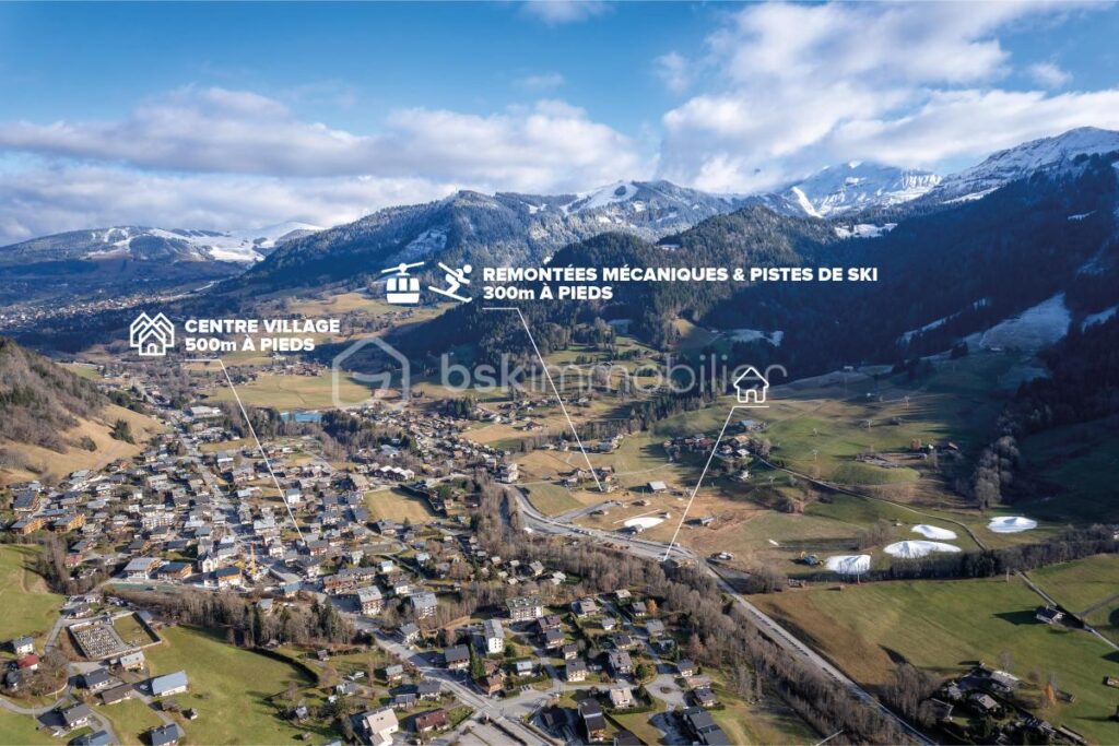 Grand chalet au pied des pistes – 9 pièces – 5 chambres – 255 m²