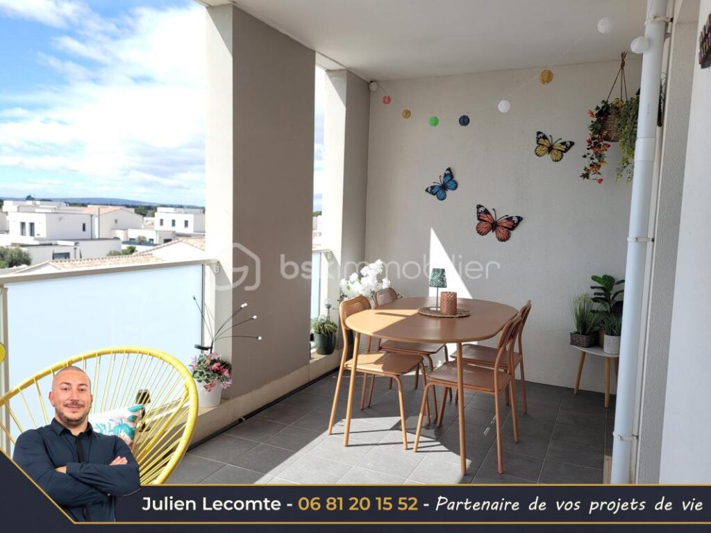 Appartement 37m² vue mer à Sérignan – 2 pièces – 1 chambre – 36 m²