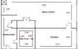 T2 de 45m² avec un balcon et un parking – 2 pièces – 1 chambre – 45 m²
