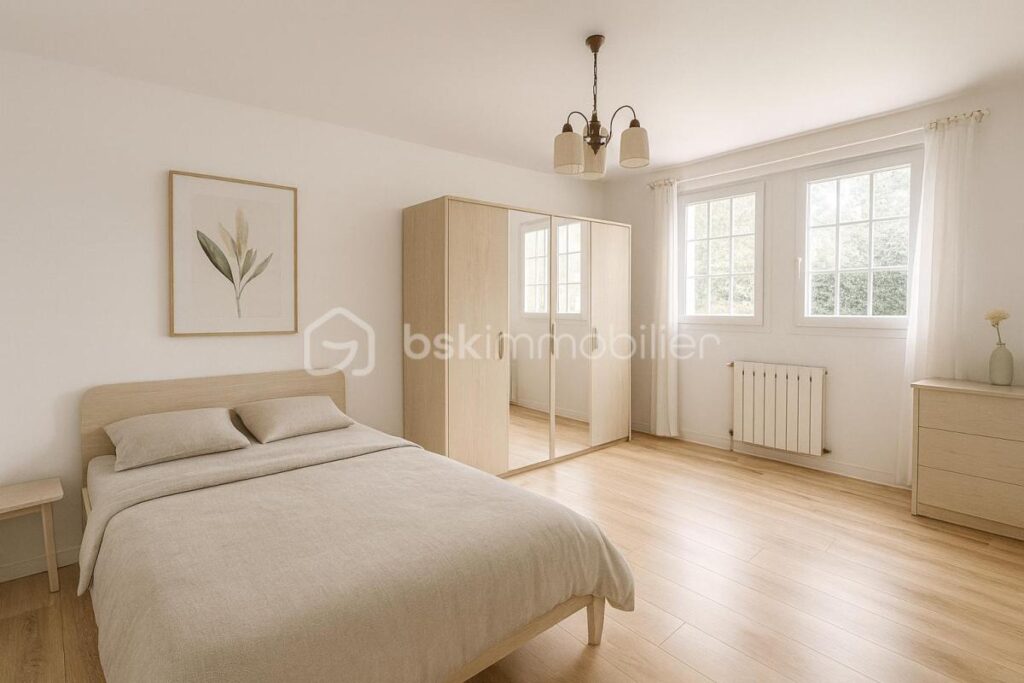 Vue sur la rivière de Crac’h et le Pont de Kerisper – Élégante néo-bretonne de 211 m² sur un terrain clos de 1 850 m² – 8 pièces – 5 chambres – 211 m²