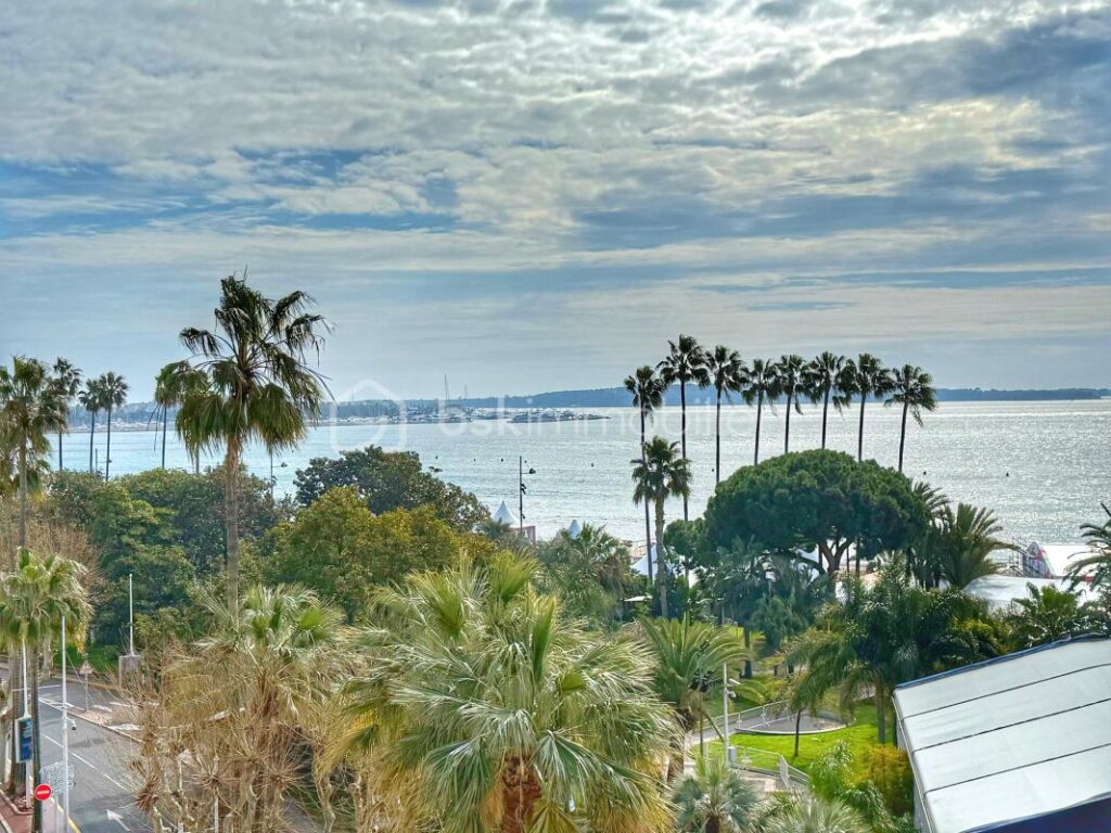 CANNES CROISETTE – APPARTEMENT 2 PIECES – 53M² – TERRASSE 12M² – VUE MER ET PALAIS DES FESTIVALS – PARKING – 2 pièces – 1 chambre – 49 m²
