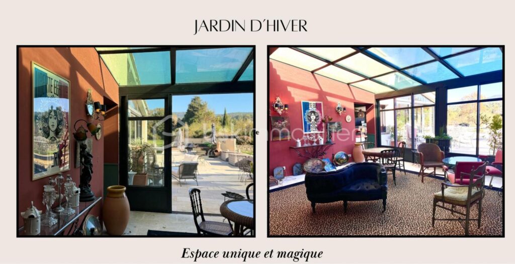 Demeure d’exception au cœur du Lubéron, vue panoramique et jardin d’hiver – 9 pièces – 5 chambres – 400 m²