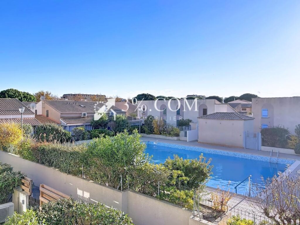 Charmant Duplex meublé 3 pièces de 37.6 m2 avec piscine & pl – 3 pièces – 2 chambres – 37 m²