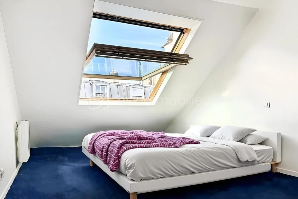 Appartement traversant au dernier étage avec ascenseur – 2 pièces – 1 chambre – 37 m²