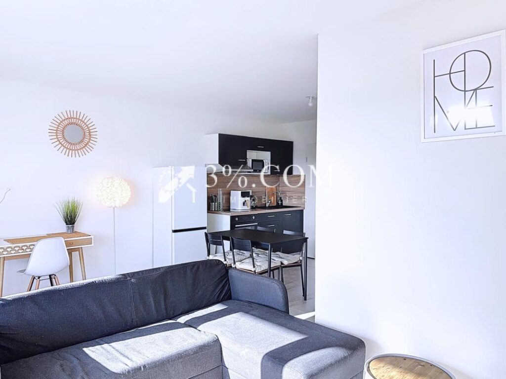 Appartement T2 moderne de 48 m2 avec terrasse et vue dégagée – 2 pièces – 1 chambre – 48 m²